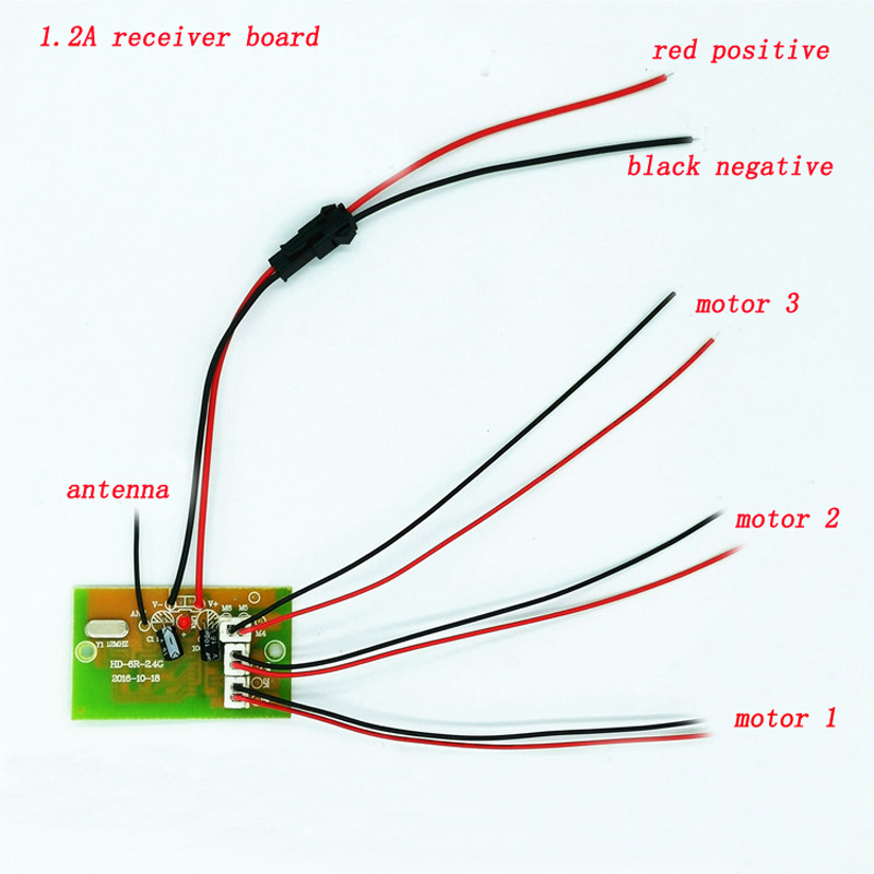Small Hammer 6CH 2.4G 15A Wireless Controller With Receiver For DIY RC Robot Car - Photo: 4