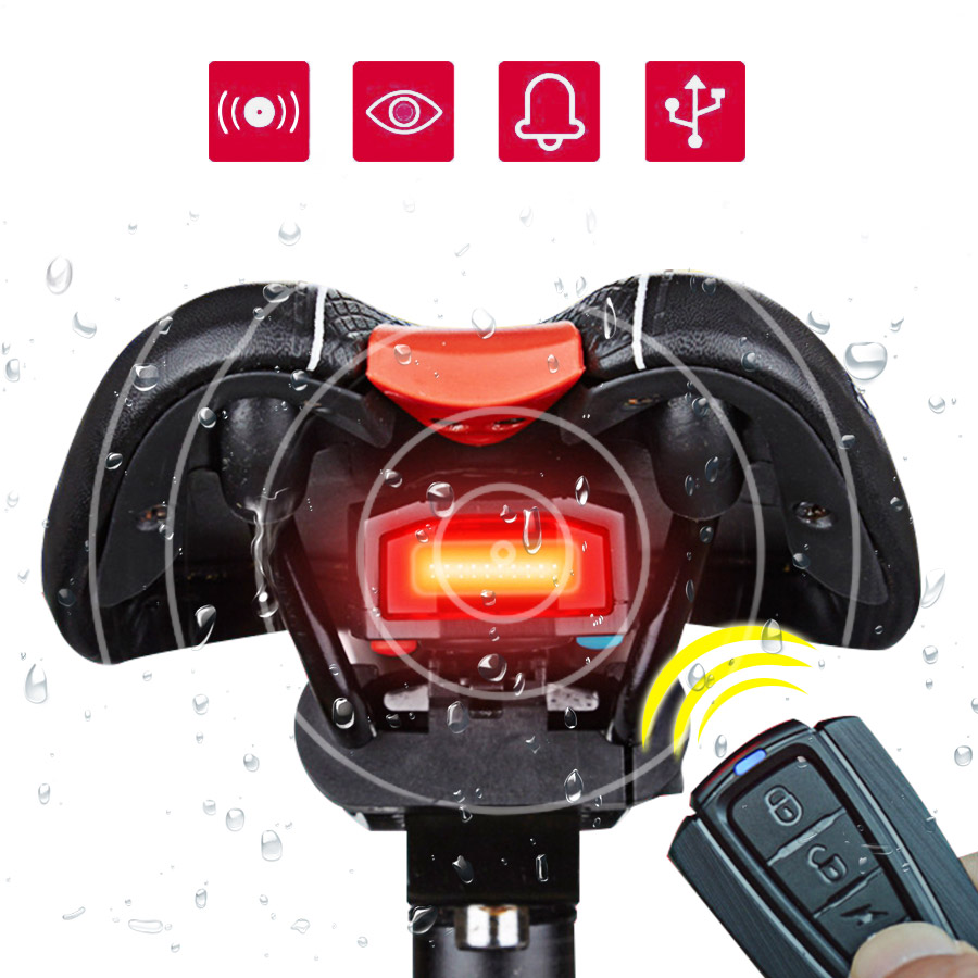3 in 1 Bicycle Wireless Rear Light Remote Control