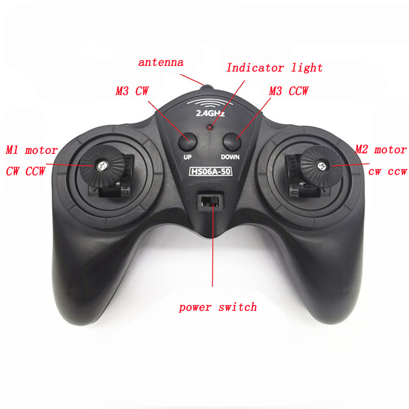 Small Hammer 6CH 2.4G 15A Wireless Controller With Receiver For DIY RC Robot Car - Photo: 2