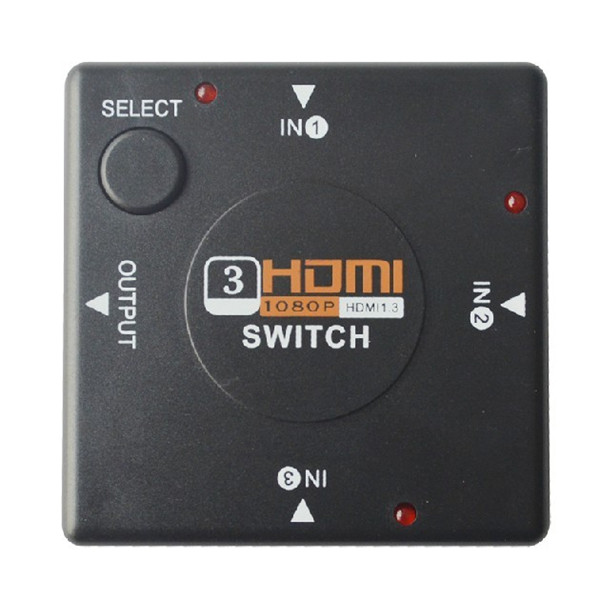 Ekphero Canvas Multifunctiona3 Port HDMI Switch Switcher Splitter for HDTV 1080P PS3