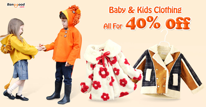 Baby & Kids Winter Clothes Big Sales All for 40% OFF by HongKong BangGood network Ltd.