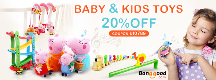Get Extra 20% OFF for All Baby Toys & Gifts by HongKong BangGood network Ltd.
