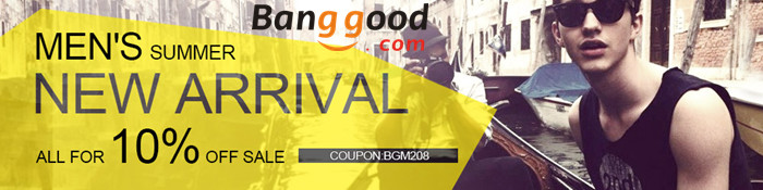 10% off for Collection Men's fashion New Arrivals big deals by HongKong BangGood network Ltd.