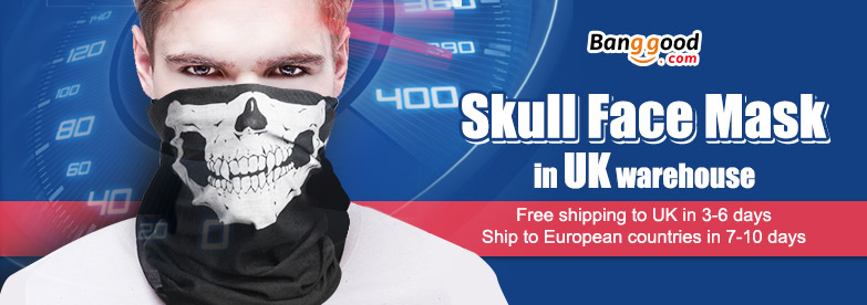 8% OFF Skull Multi Purpose Headwear Hat Scarf Face Mask Cap in UK Warehouse by HongKong BangGood network Ltd.