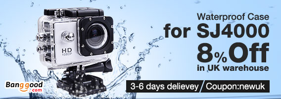 Extra 8% off in UK warehouse For Underwater Waterproof Case for SJ4000 Diving 30M Back Up Case by HongKong BangGood network Ltd.