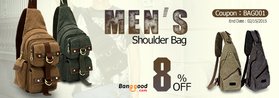Extra 8% OFF Men's Crossbody Bags by HongKong BangGood network Ltd.