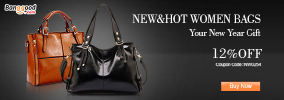 Extra 12% OFF For New&Hot Women Bags by HongKong BangGood network Ltd.