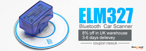 Extra 8% OFF For V2.1 Super Mini ELM327 Bluetooth OBD2 Scanne CAN-BUS Supports by HongKong BangGood network Ltd.