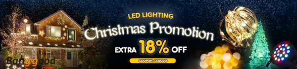 (Christmas Promotion)Extra 18% OFF For LED Lighting by HongKong BangGood network Ltd.