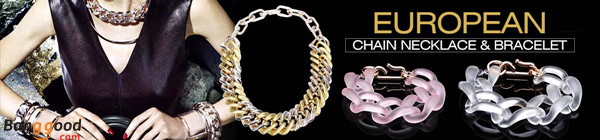 $2 OFF $10 On European Style Chain Necklace & Bracelet Collection by HongKong BangGood network Ltd.