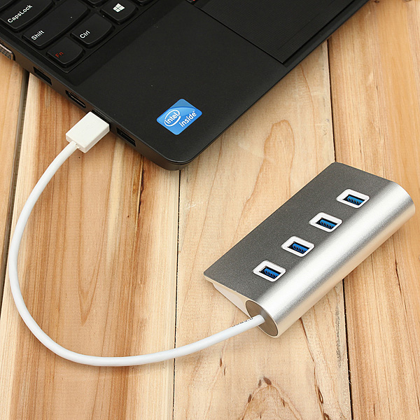 5Gbps Hi-Speed Aluminum USB 3.0 4-Port Splitter Hub Adapter with Cable 7