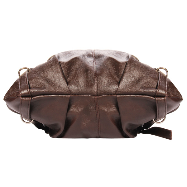 Korean Fashion PU Leather Casual Backpack Lady Shoulder Handbag