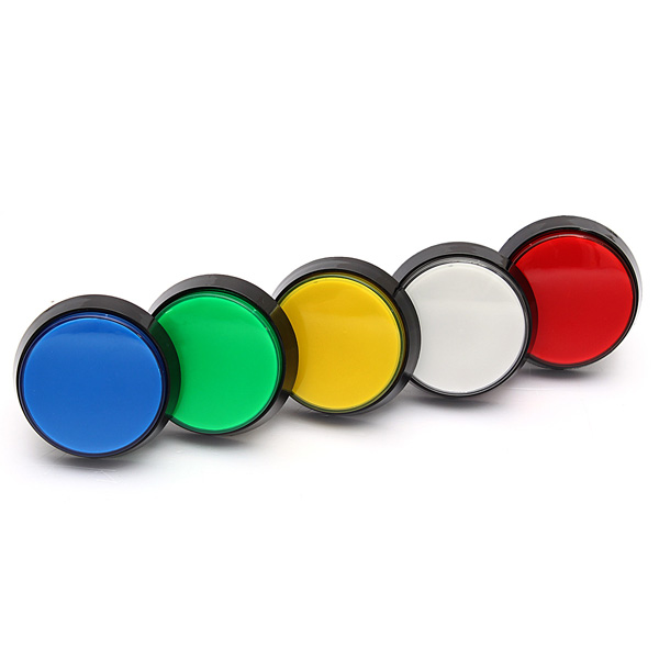 5 Colors LED Light 60MM Arcade Video Game Player Push Button Switch 5