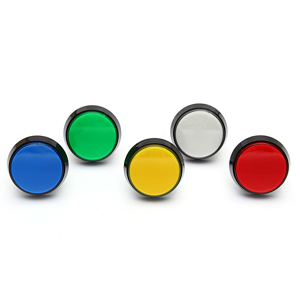 5 Colors LED Light 60MM Arcade Video Game Player Push Button Switch 8