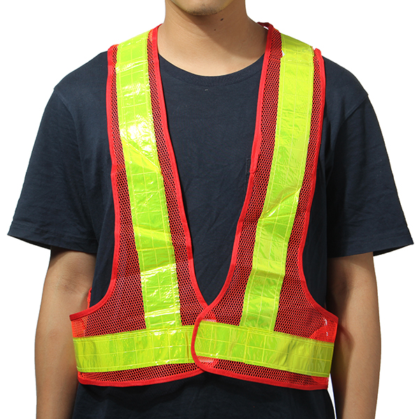 Hi-Viz Reflective Vest High Visibility Warning red Yellow FP 