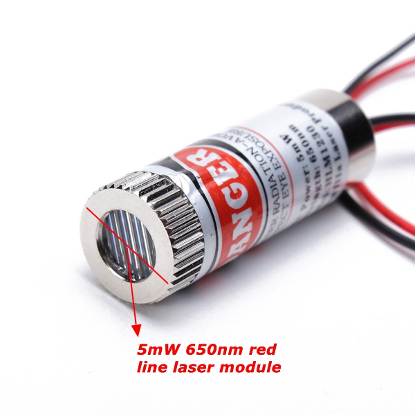 650nm 5mW Focusable Red Line Laser Module Generator Diode 10