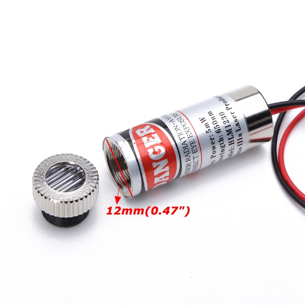 650nm 5mW Focusable Red Line Laser Module Generator Diode 12