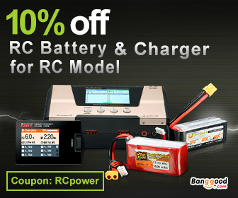 10% OFF RC Battery & Charger for RC Mode from BANGGOOD TECHNOLOGY CO., LIMITED