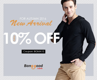 10% OFF for New Arrival for Autumn on Men Clothing Collection! from BANGGOOD TECHNOLOGY CO., LIMITED