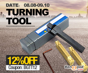 12% OFF for Turning Tool Promotion  from BANGGOOD TECHNOLOGY CO., LIMITED