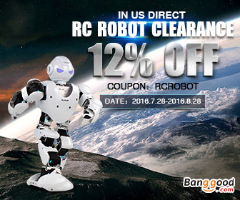 12% OFF for Collection of Robot Clearance  In US Warehouse! from BANGGOOD TECHNOLOGY CO., LIMITED