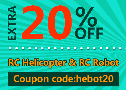 20% OFF for RC Helicopter and RC Robot from BANGGOOD TECHNOLOGY CO., LIMITED
