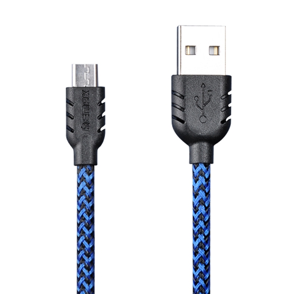 Original REMAX Braided Wire Style 2.1A Fast Charging Data Cable For Cellphone