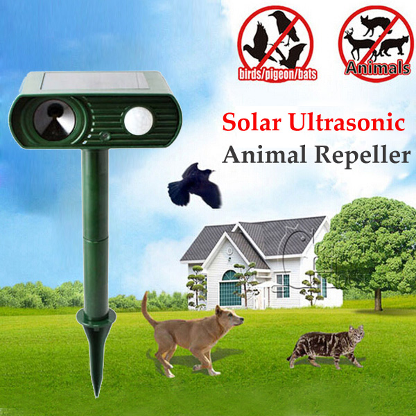 GreatHouse Solar Power Ultrasonic Animal Repeller