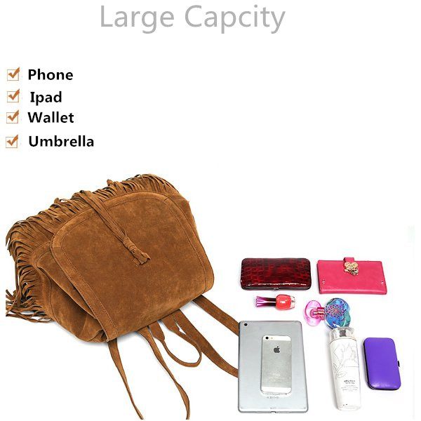 Large Capcity Of Casual Tassel Backpack