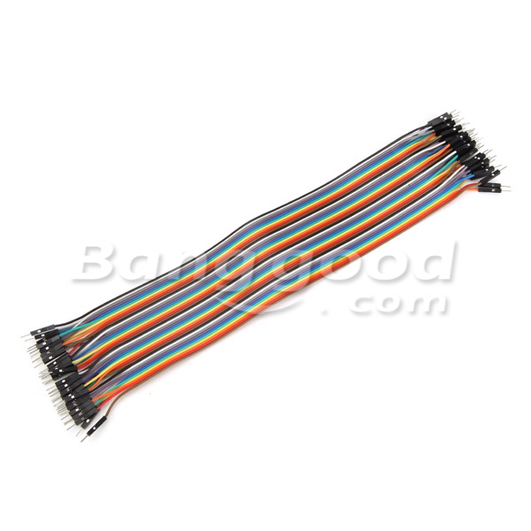 40pcs 30cm Male To Male Jumper Cable Dupont Wire For Arduino 8