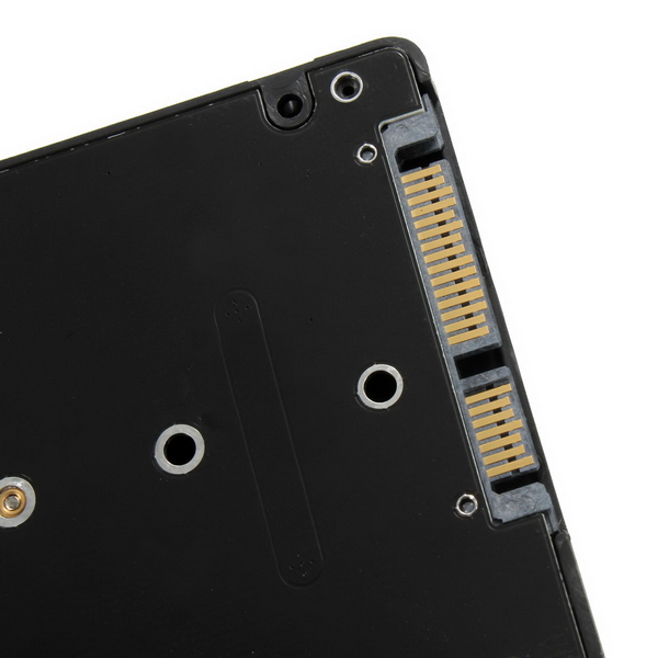 B+M Key Socket 2 M.2 NGFF (SATA) SSD To 2.5 SATA Adapter Card With Case Black