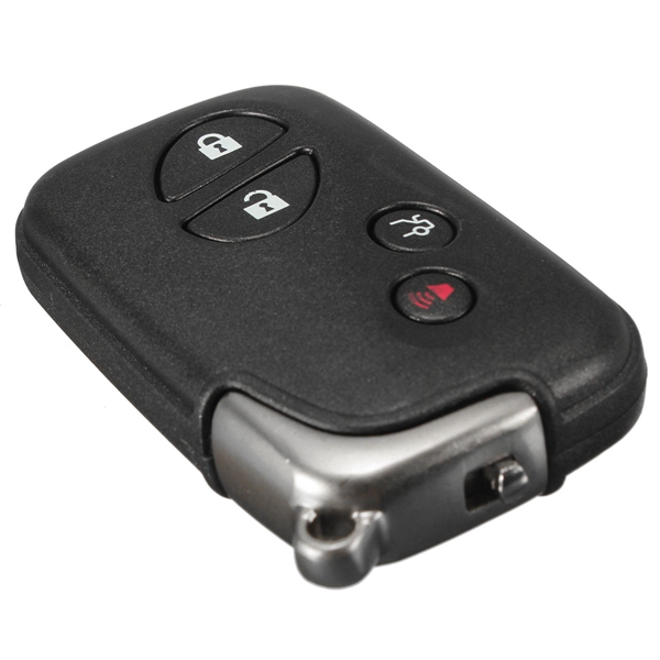 Car Remote Folding Uncut Flip Key Case Shell 4 Buttons Black for Lexus 