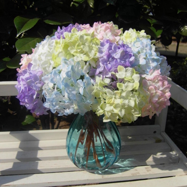 Artificial Flower Hydrangea Silk Bridal Bouquet Party Home Wedding Decor 5Colors