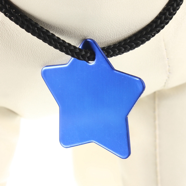 Personalized Customized Star Pet ID Tags Dog Cat Animal Name Tag Metal