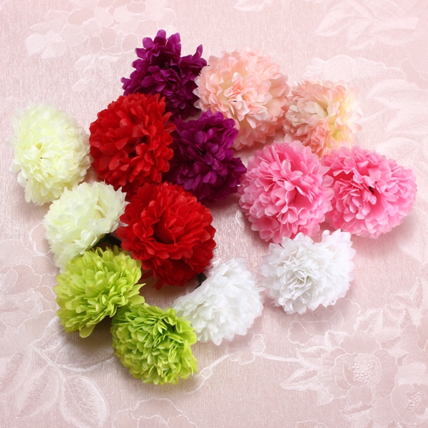 10Pcs Artificial Daisy Flower Silk Spherical Heads Bulk Home Party Wedding Decor