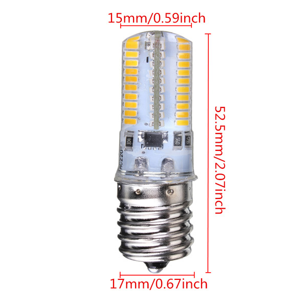 10pcs E12 Candelabra C7 64 3014 SMD LED Light Bulb Fit Brother Sewing 110V White 