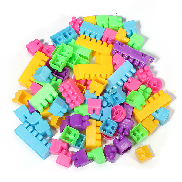 80Pcs Building Block Toy Kids Puzzle Educational Plastic Toy