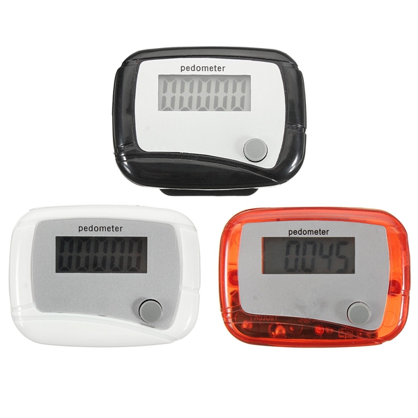 Digital LCD Step Pedometer Fitness Walking Distance Running Counter