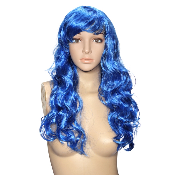 8 Colours Colorful Curly Hair Party Cosplay Long Wavy Wigs