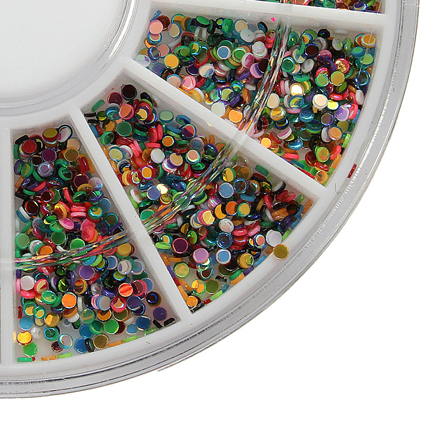Shiny Nail Art Decoration Glitter Rhinestones Beads Wheel