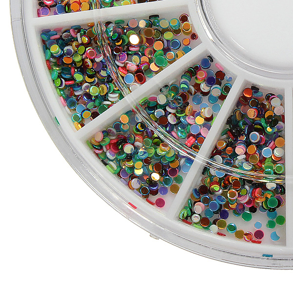 Shiny Nail Art Decoration Glitter Rhinestones Beads Wheel