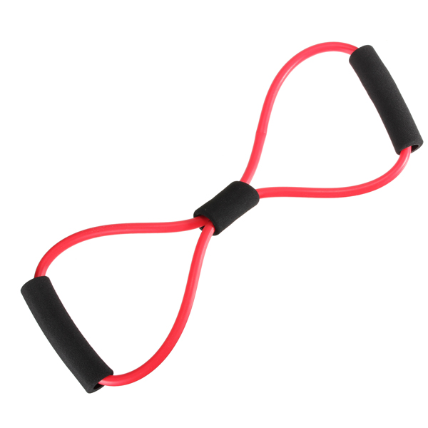 Yoga 8 Type Resistance Band Tube Body Building Fitness Exercise Tool