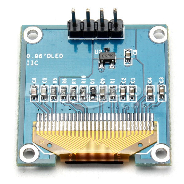 2.4cm 6Pin Blanco Oled Pantalla LCD Pantalla Spi SSD1306 Iic Módulo para Arduino