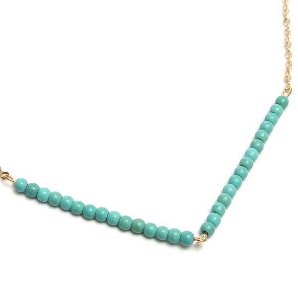 Link V Beads Chain Necklace