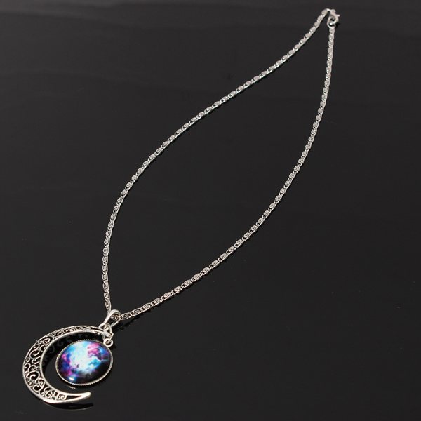 Galactic Universe Glass Necklace