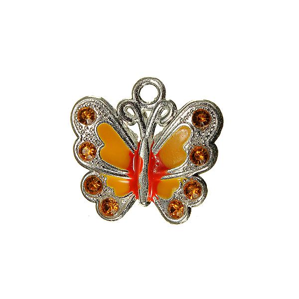Crystal Rhinestone Butterfly Pendant