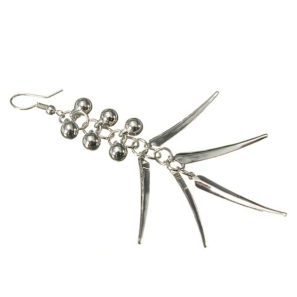 Beads Spike Long Tassel Earrings