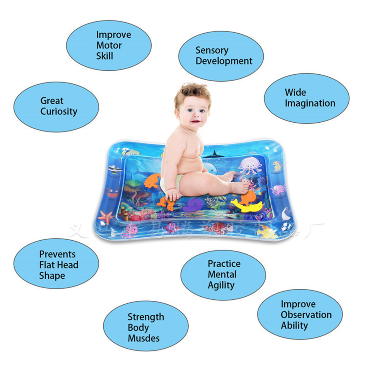 Inflatable Baby Water Mat Early Education Improve Learning Skill Toys for Kids Gift - Photo: 7