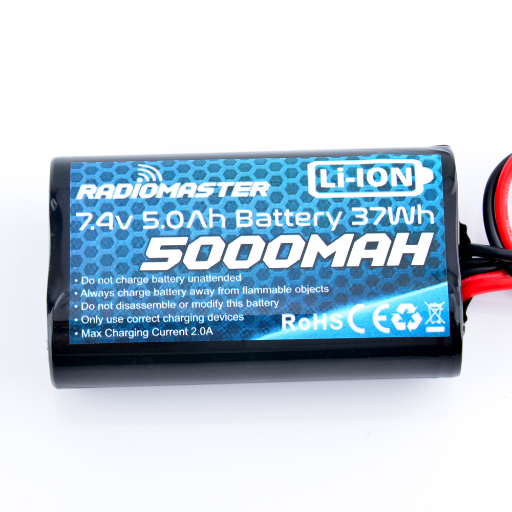 RadioMaster 2S 7.4V 37Wh 5000mah Li-ion Battery JST-XH & XT30 Plug for TX16S Compatible TBS Crossfire Module - Photo: 3