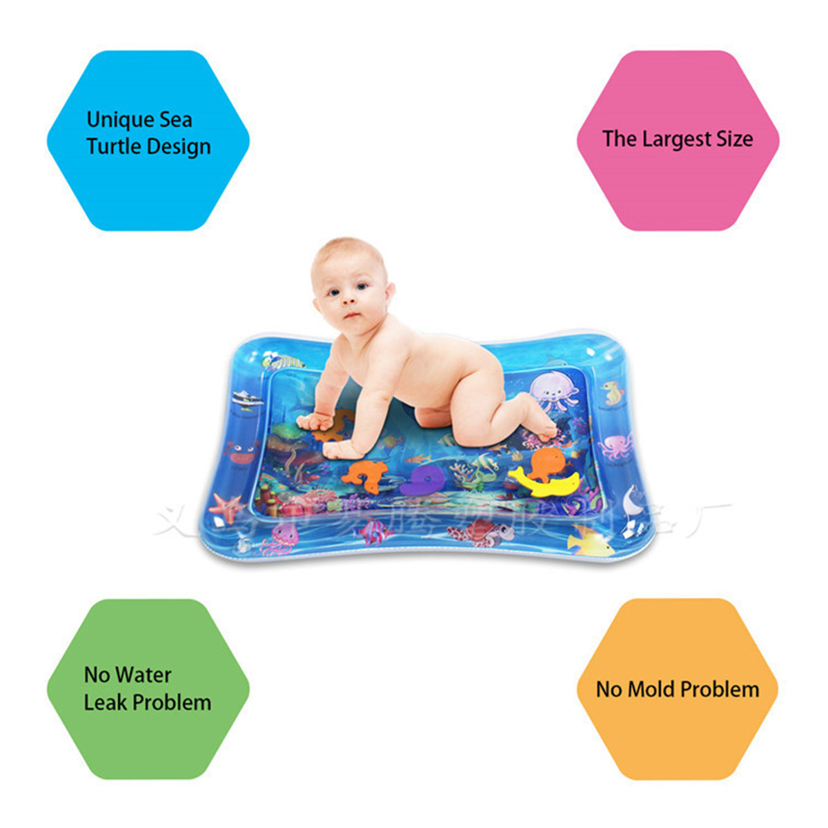 Inflatable Baby Water Mat Early Education Improve Learning Skill Toys for Kids Gift - Photo: 6